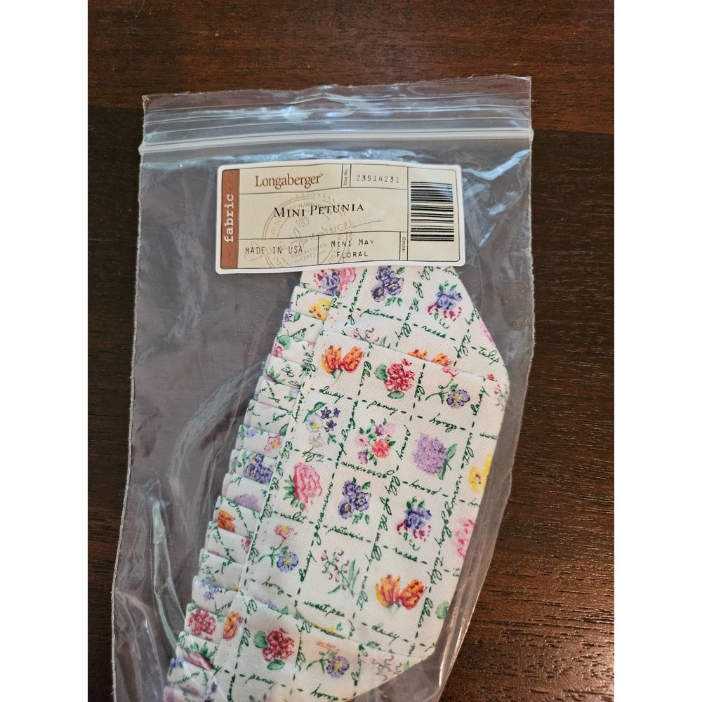 Longaberger Collector Club May Series MINI Petunia Basket Liner #23514231 NEW